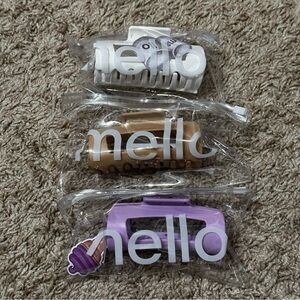 BRAND NEW The Original Mello Hair Claw Clip Squishy Claw Clip (4 inch) Lot Of 3